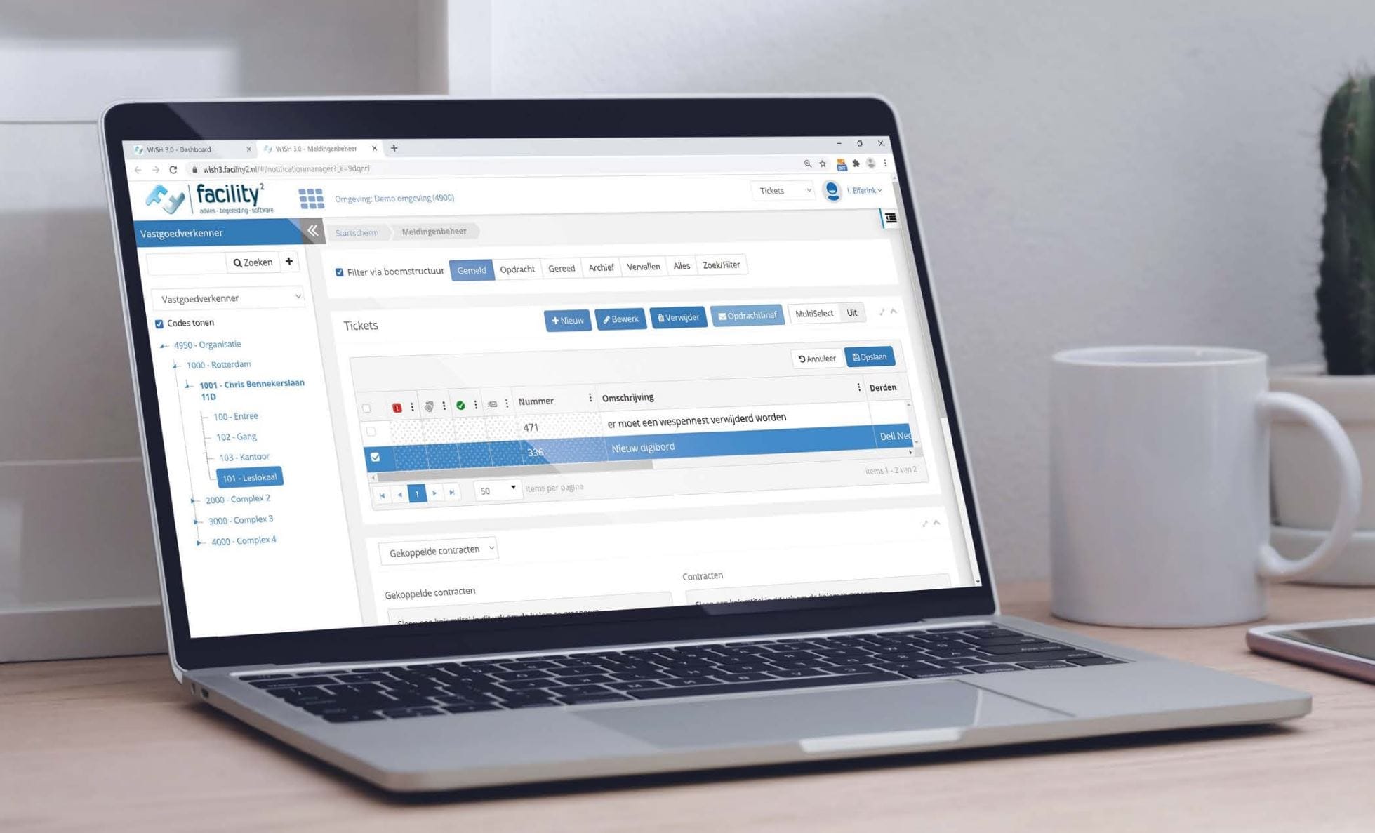 Software WISH Meldingenbeheer ticketsysteem vastgoedonderhoud, storingen en reparaties
